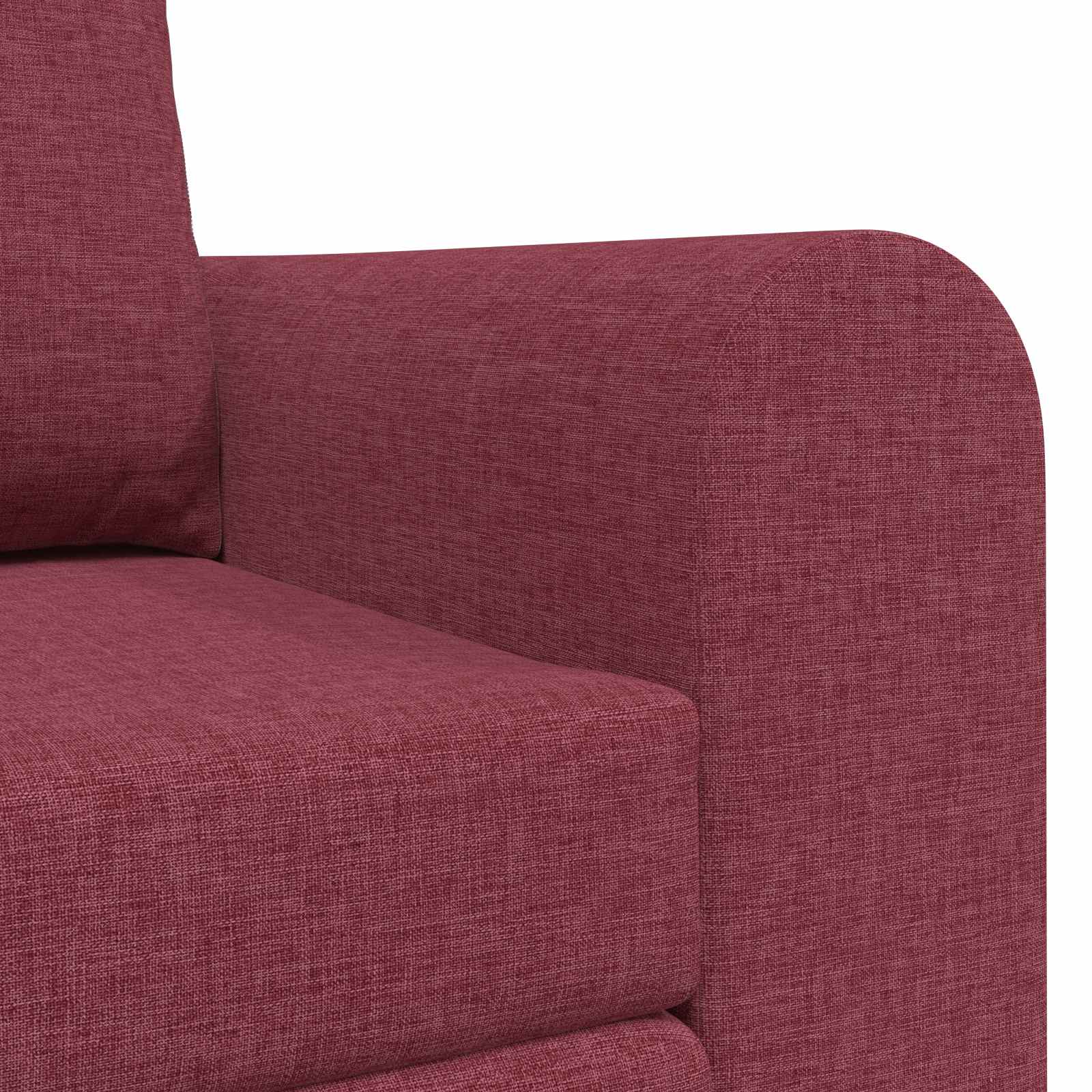 vidaXL Sofa Bed 60cm Czerwone wino tkanina