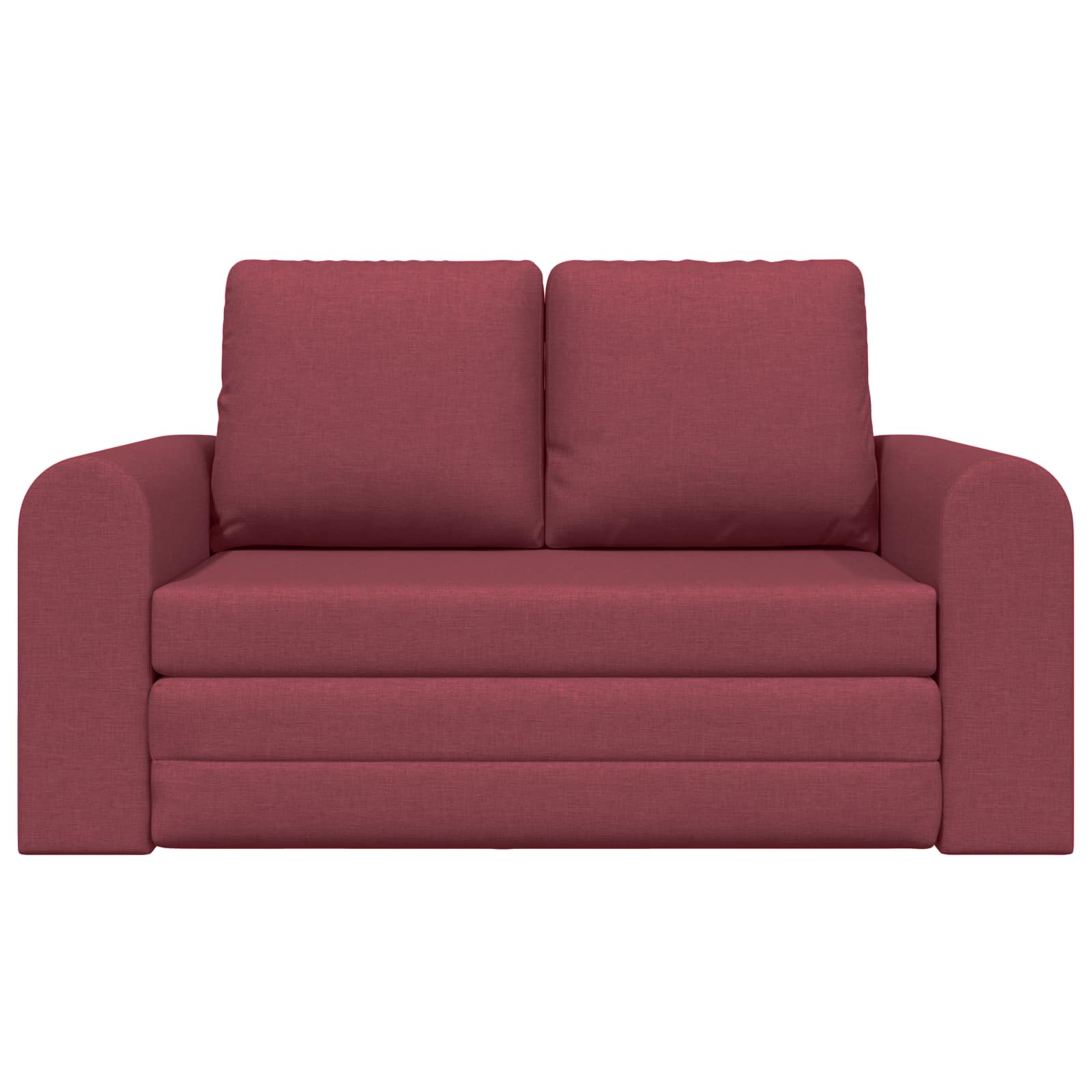 vidaXL Sofa Bed 60cm Czerwone wino tkanina