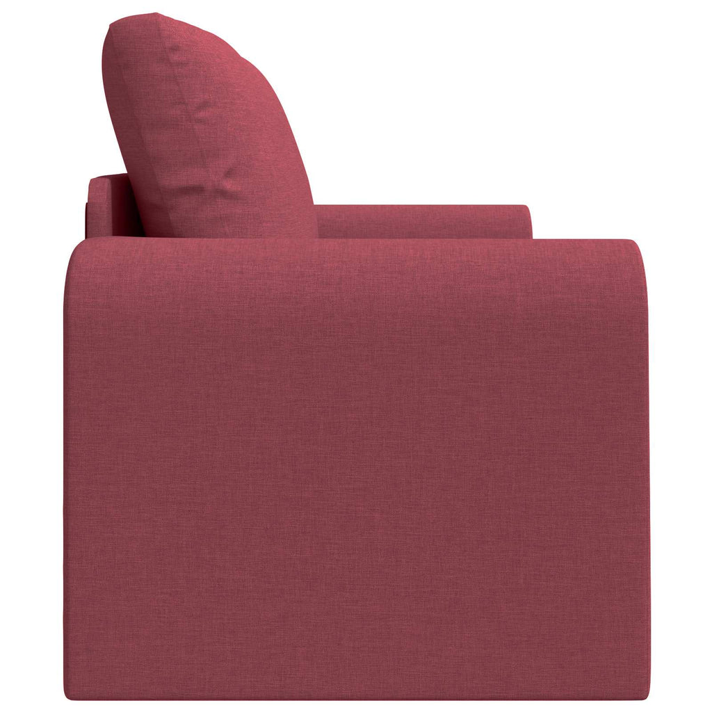 vidaXL Sofa Bed 60cm Czerwone wino tkanina