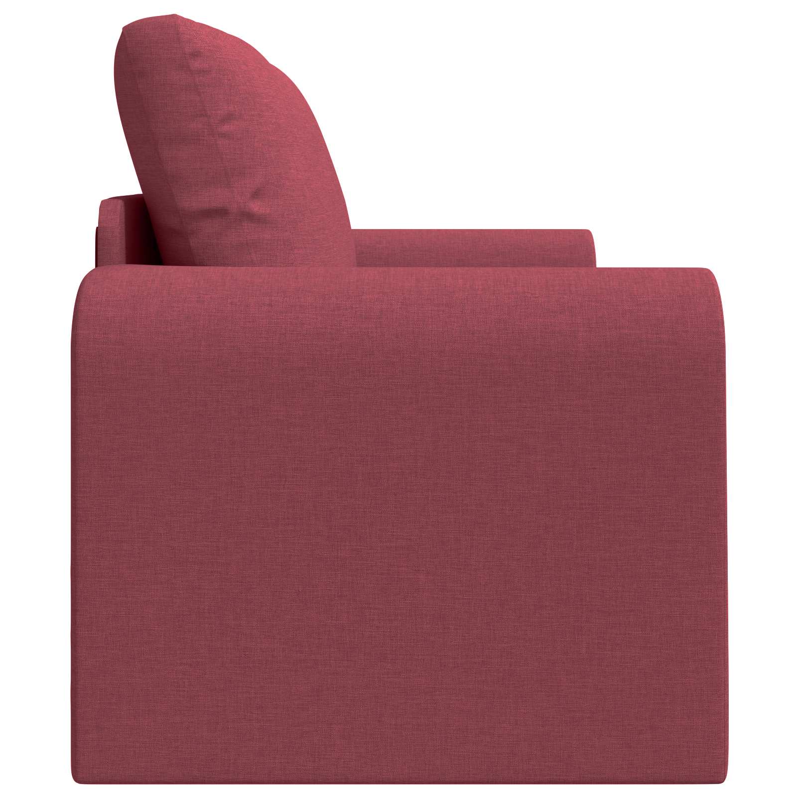 vidaXL Sofa Bed 60cm Czerwone wino tkanina
