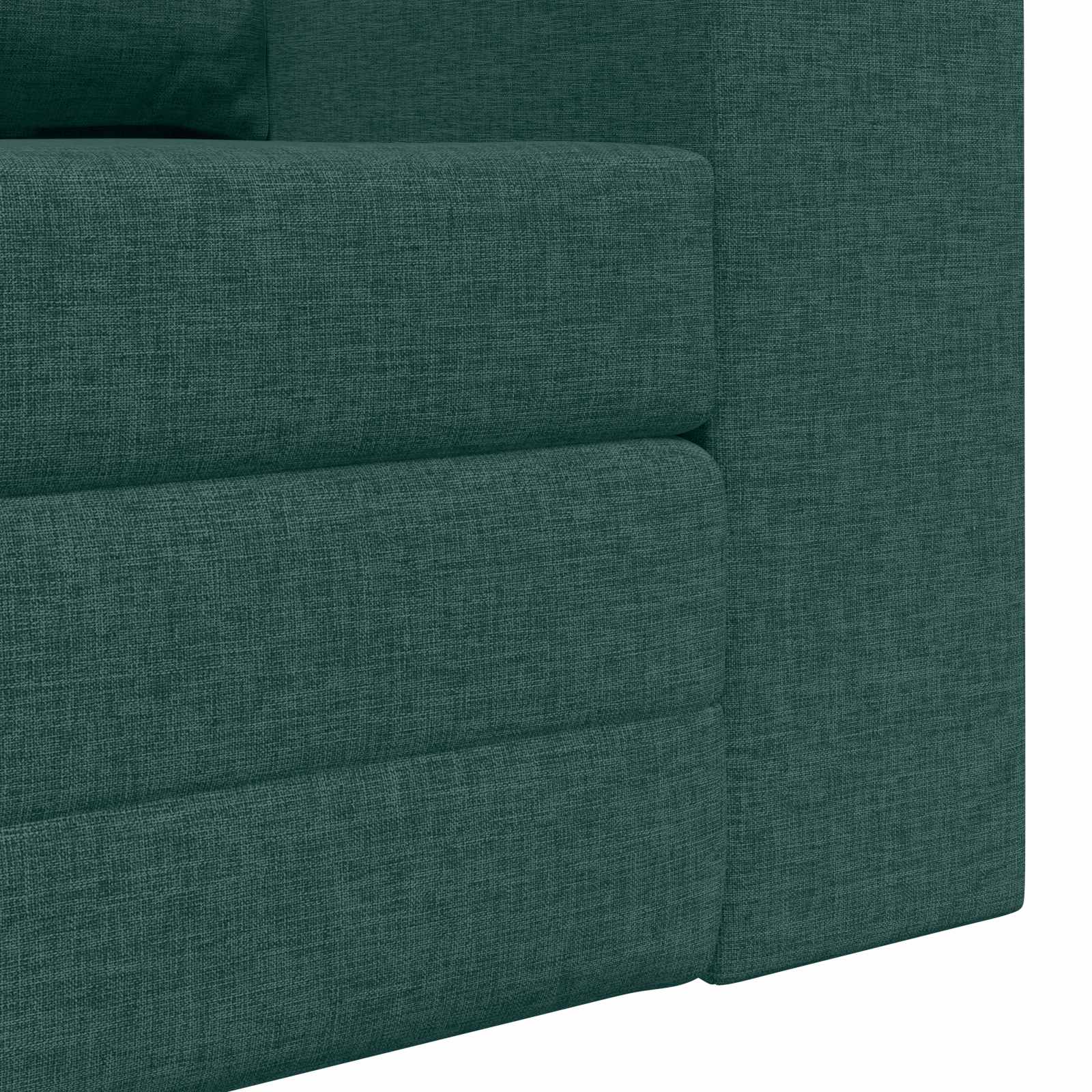 vidaXL Sofa Bed 60cm Ciemna zieleń tkanina