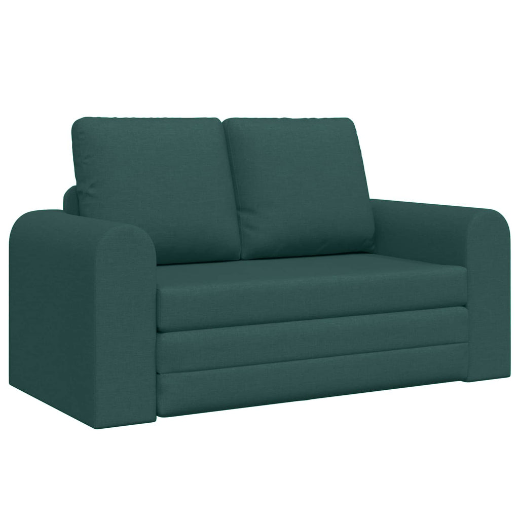 vidaXL Sofa Bed 60cm Ciemna zieleń tkanina