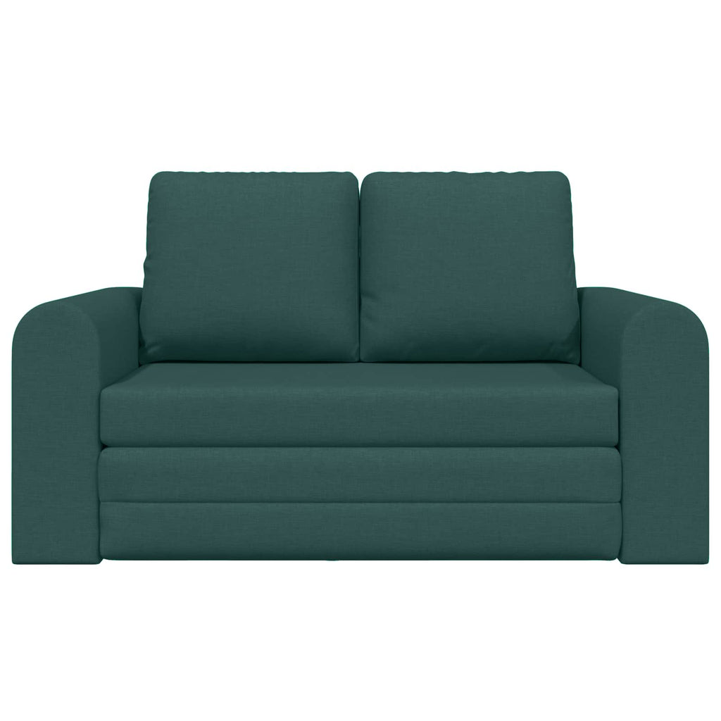 vidaXL Sofa Bed 60cm Ciemna zieleń tkanina