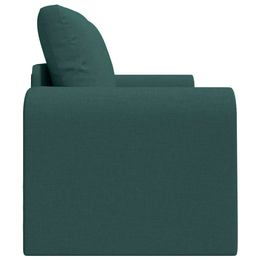 vidaXL Sofa Bed 60cm Ciemna zieleń tkanina