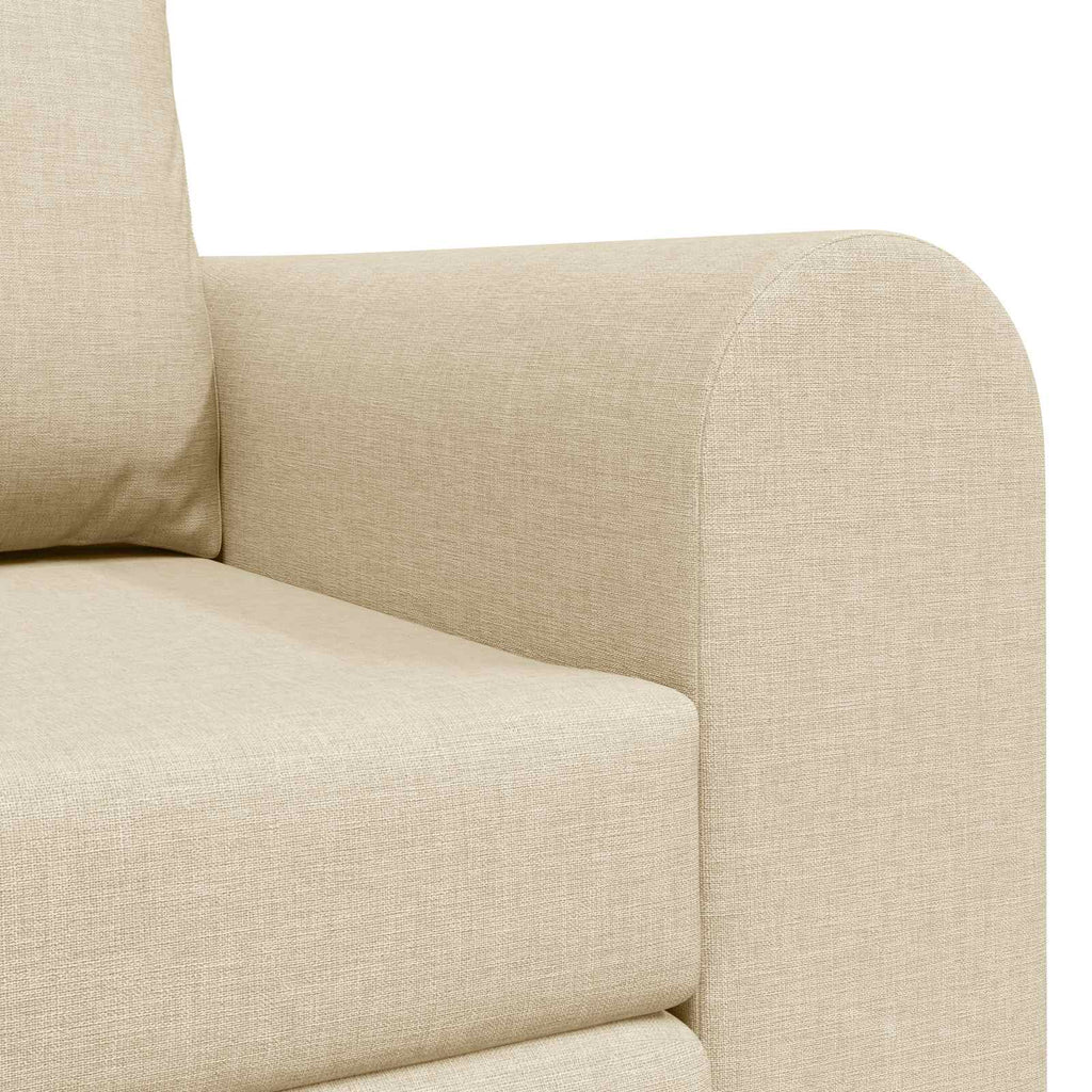 vidaXL Sofa Bed 60cm Kremowy tkanina