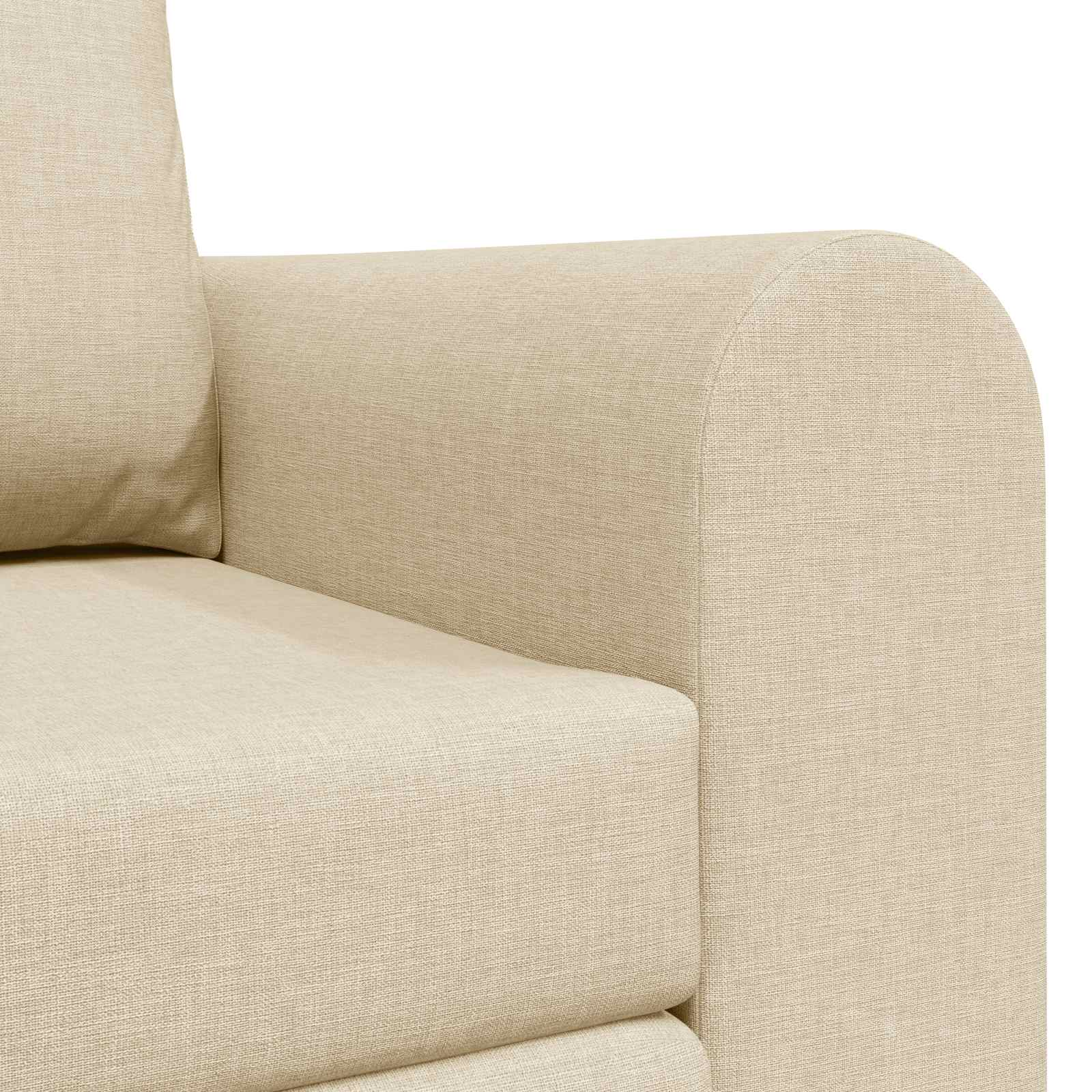 vidaXL Sofa Bed 60cm Kremowy tkanina
