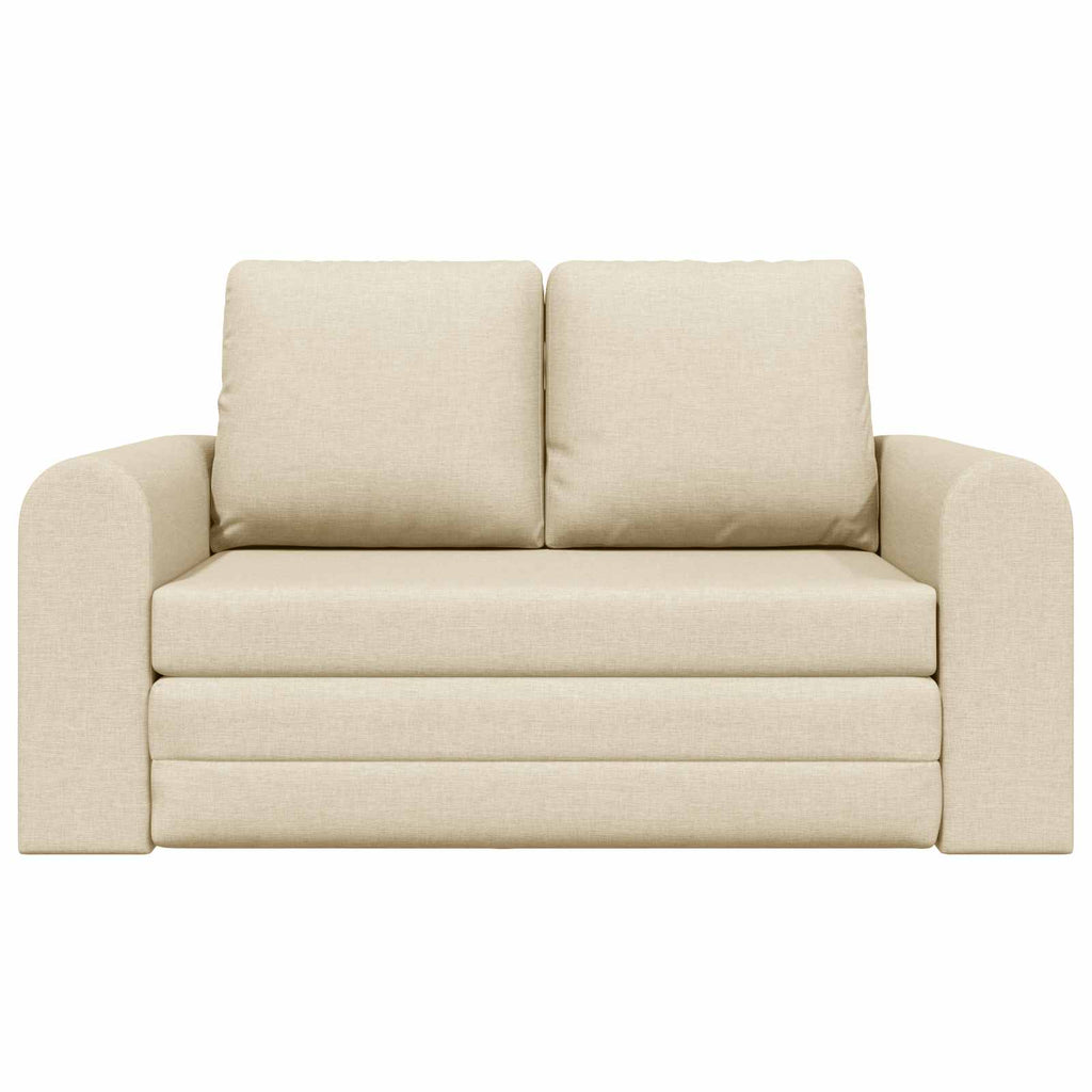 vidaXL Sofa Bed 60cm Kremowy tkanina