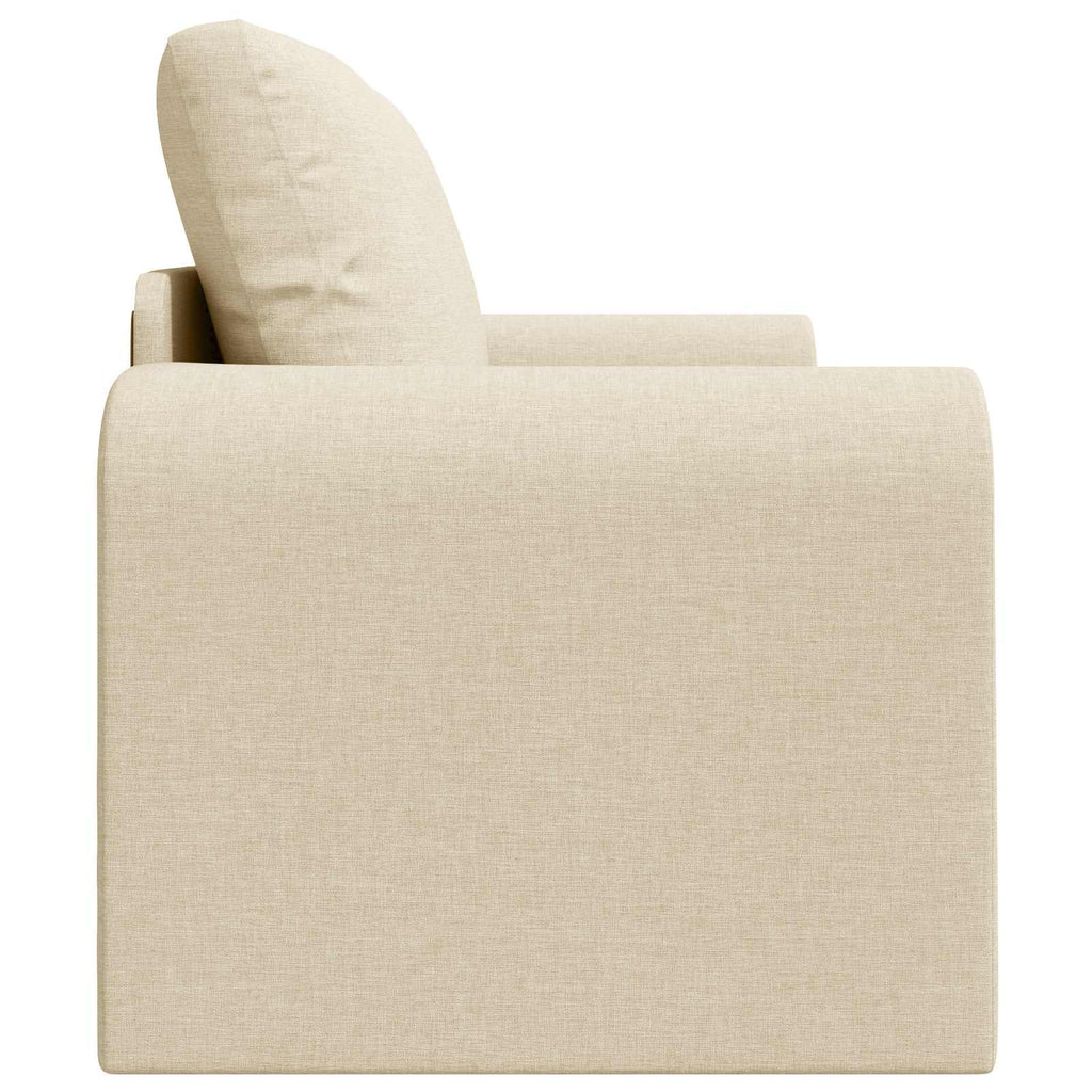 vidaXL Sofa Bed 60cm Kremowy tkanina