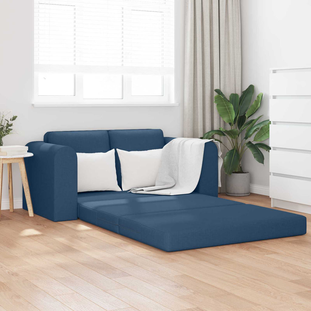 vidaXL Sofa Bed 60cm Niebieski tkanina