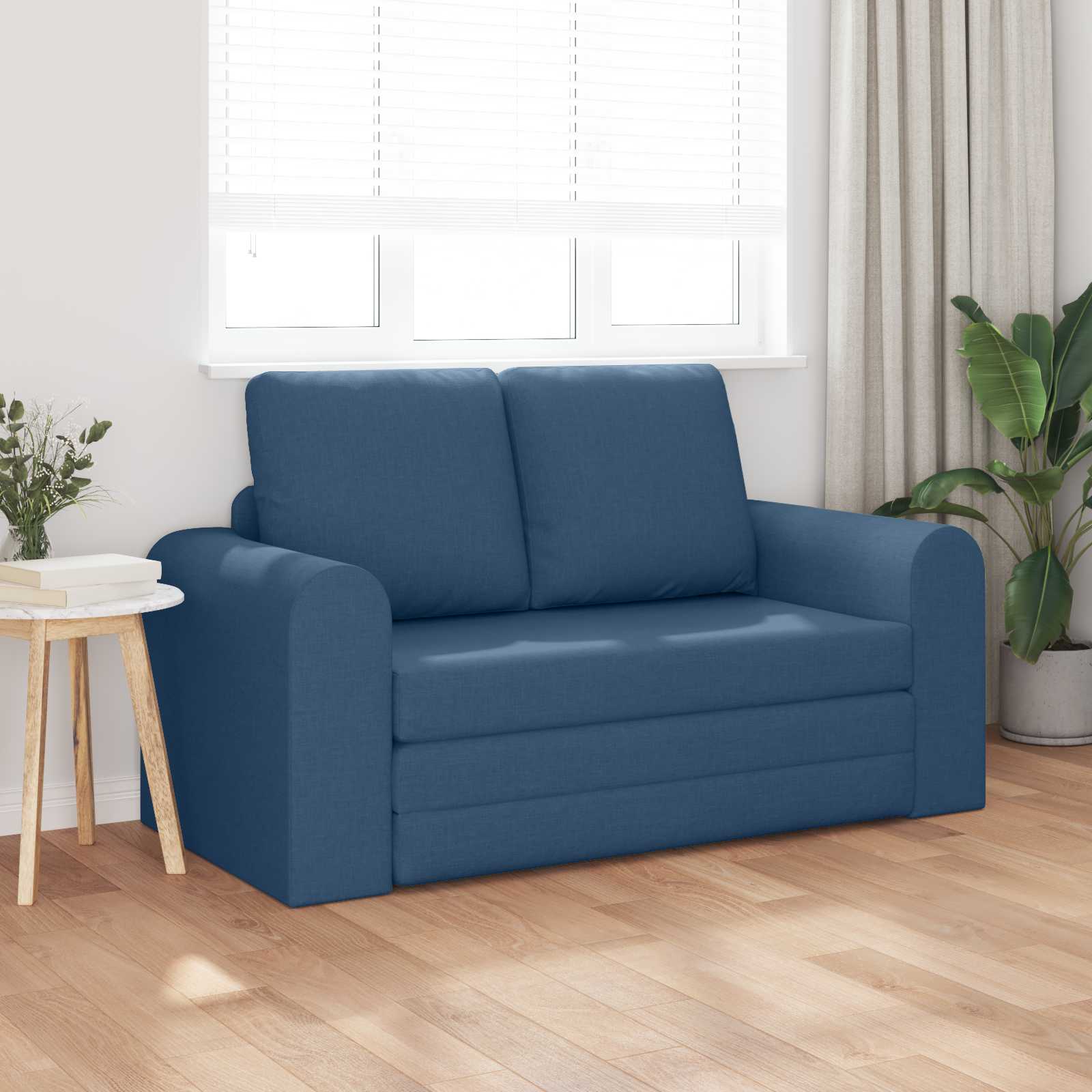 vidaXL Sofa Bed 60cm Niebieski tkanina