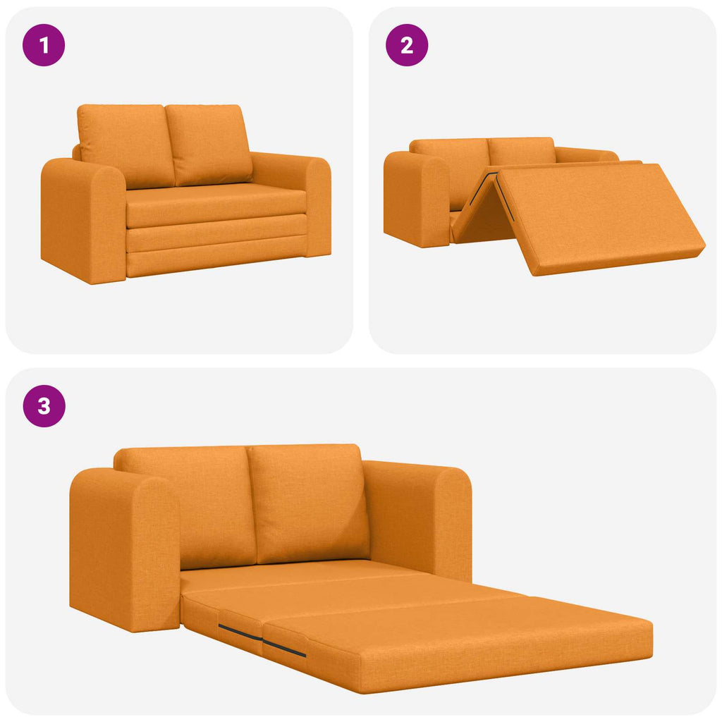 vidaXL Sofa Bed 60cm Ciemny Żółty tkanina