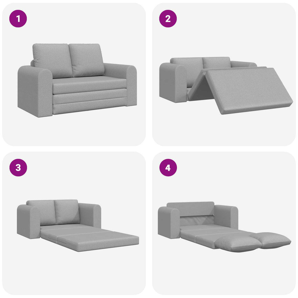 vidaXL Sofa Bed Szary chmur 148 x 71 x 83 cm tkanina