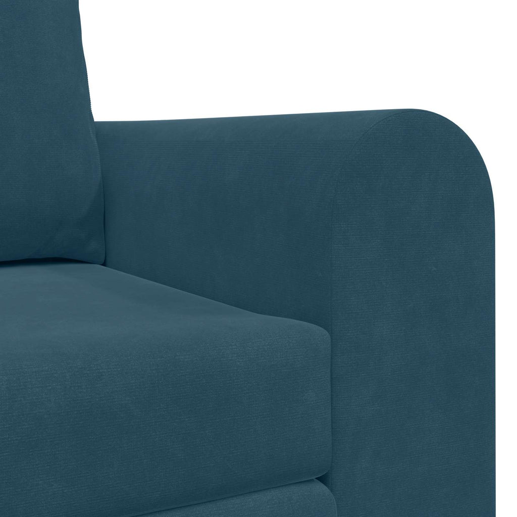 vidaXL Sofa Bed Niebieski 148 x 71 x 83 cm Aksamit