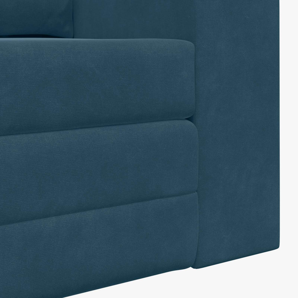 vidaXL Sofa Bed Niebieski 148 x 71 x 83 cm Aksamit