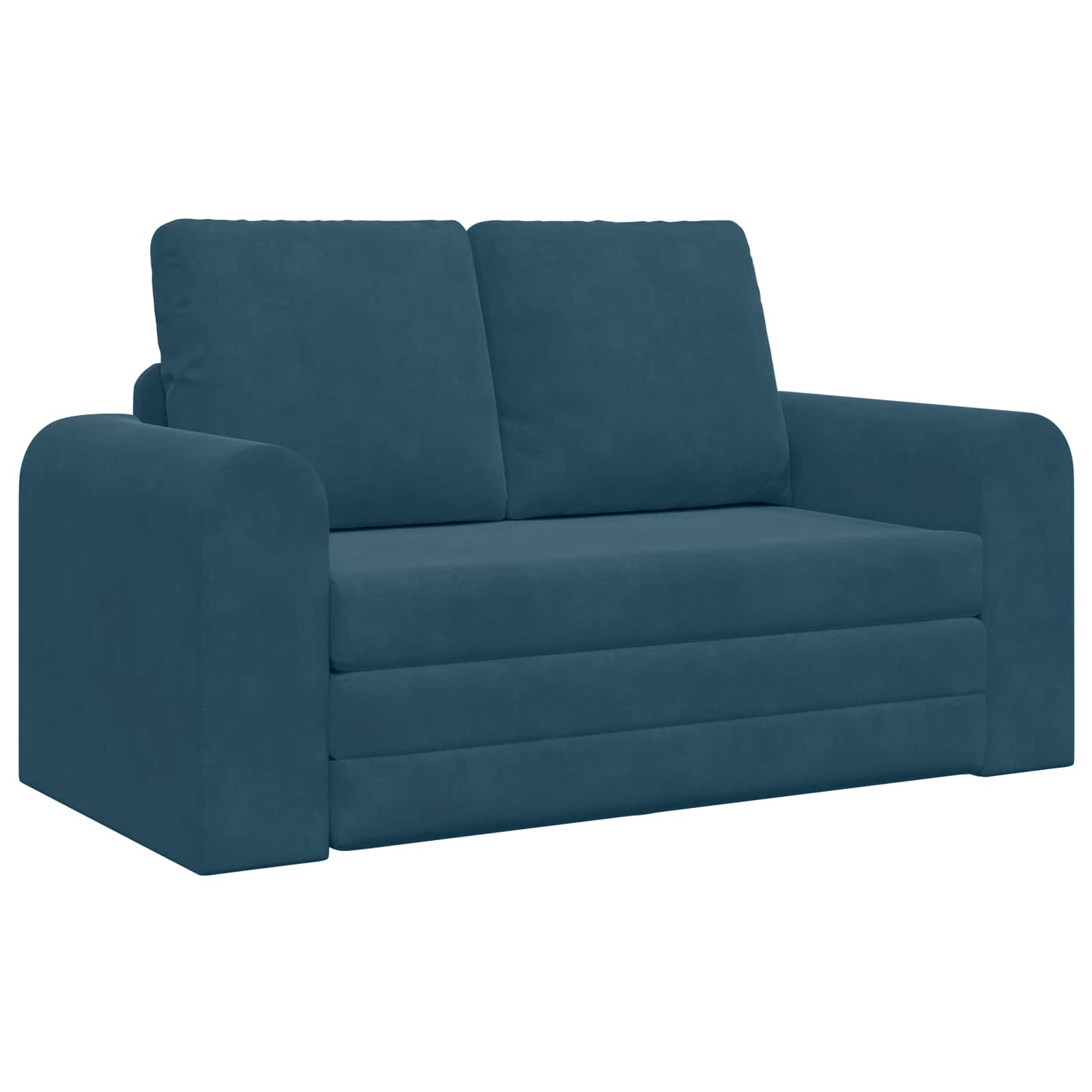 vidaXL Sofa Bed Niebieski 148 x 71 x 83 cm Aksamit