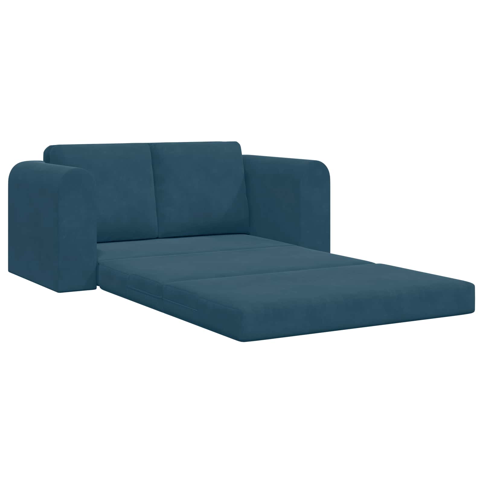 vidaXL Sofa Bed Niebieski 148 x 71 x 83 cm Aksamit