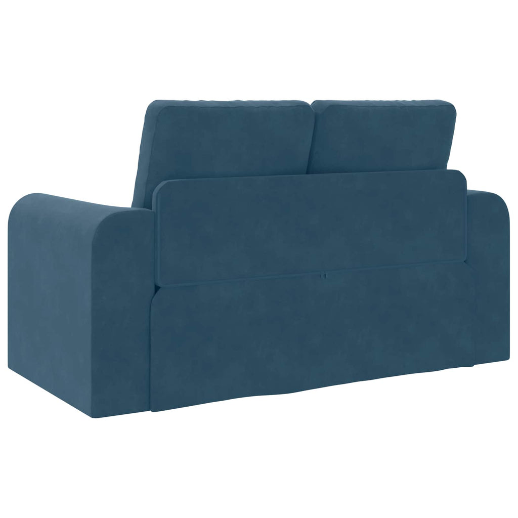 vidaXL Sofa Bed Niebieski 148 x 71 x 83 cm Aksamit