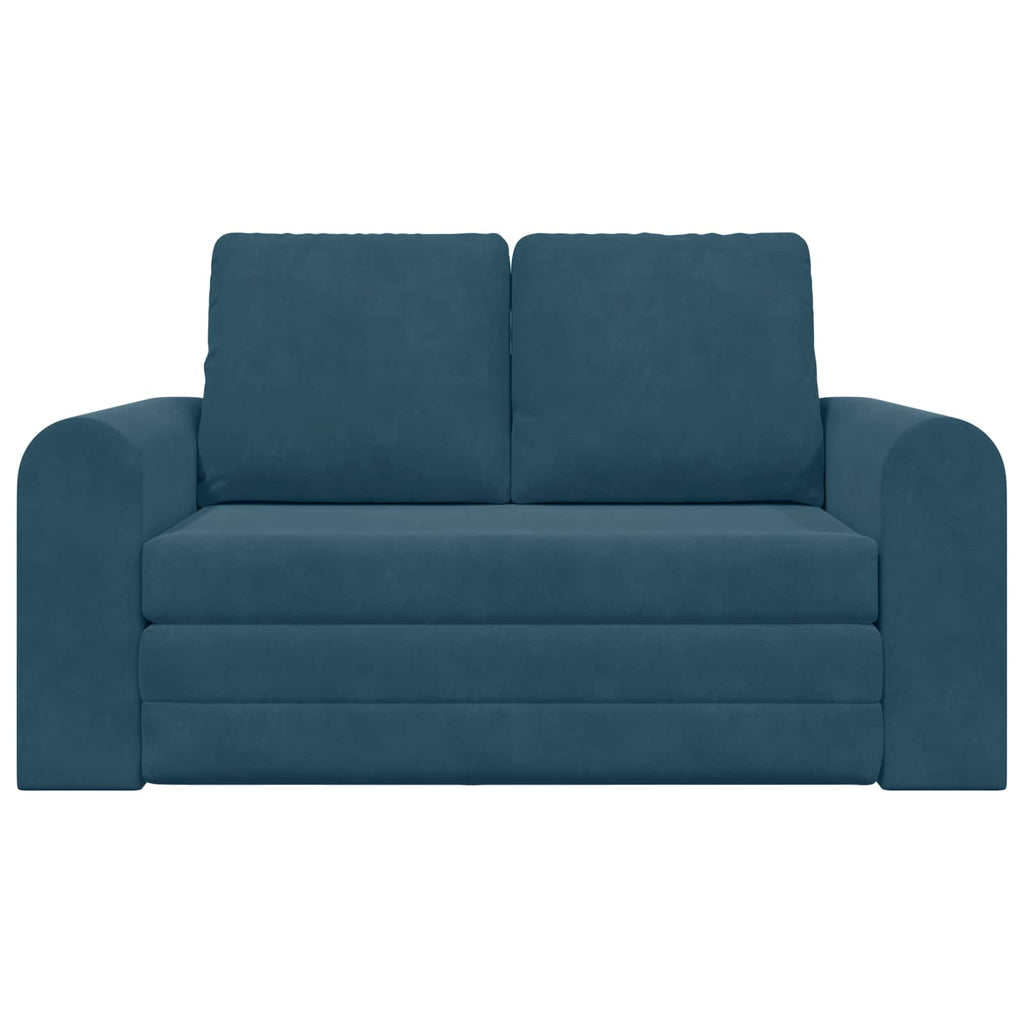 vidaXL Sofa Bed Niebieski 148 x 71 x 83 cm Aksamit