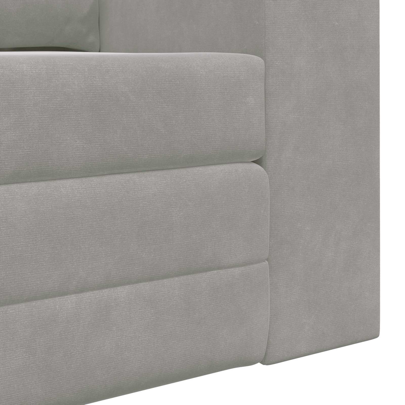 vidaXL Sofa Bed Jasnoszary 148 x 71 x 83 cm Aksamit
