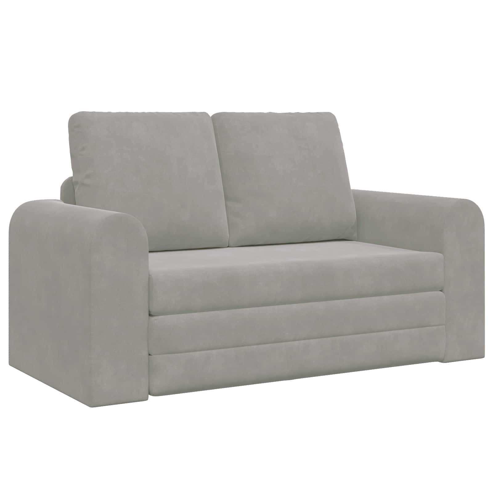 vidaXL Sofa Bed Jasnoszary 148 x 71 x 83 cm Aksamit
