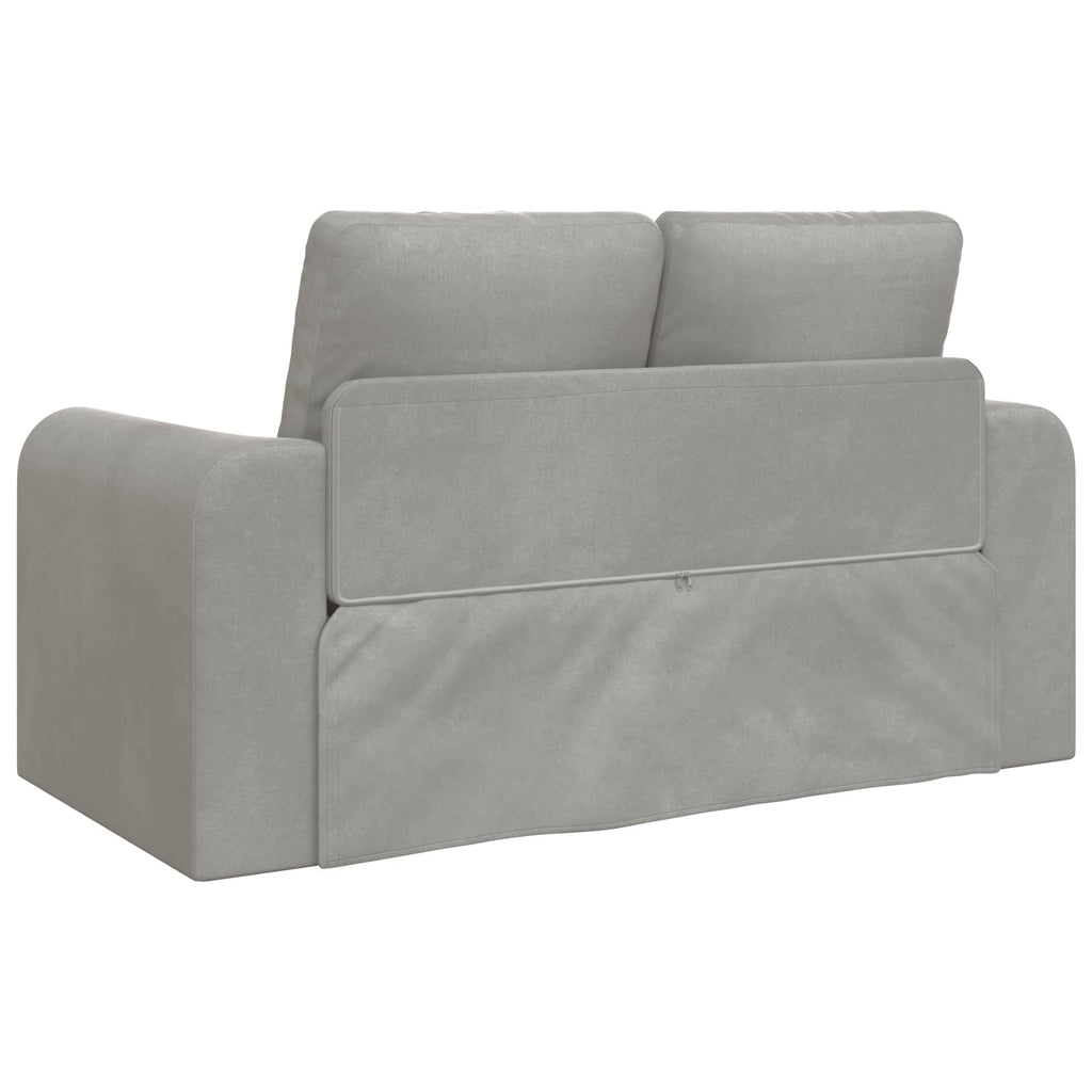 vidaXL Sofa Bed Jasnoszary 148 x 71 x 83 cm Aksamit