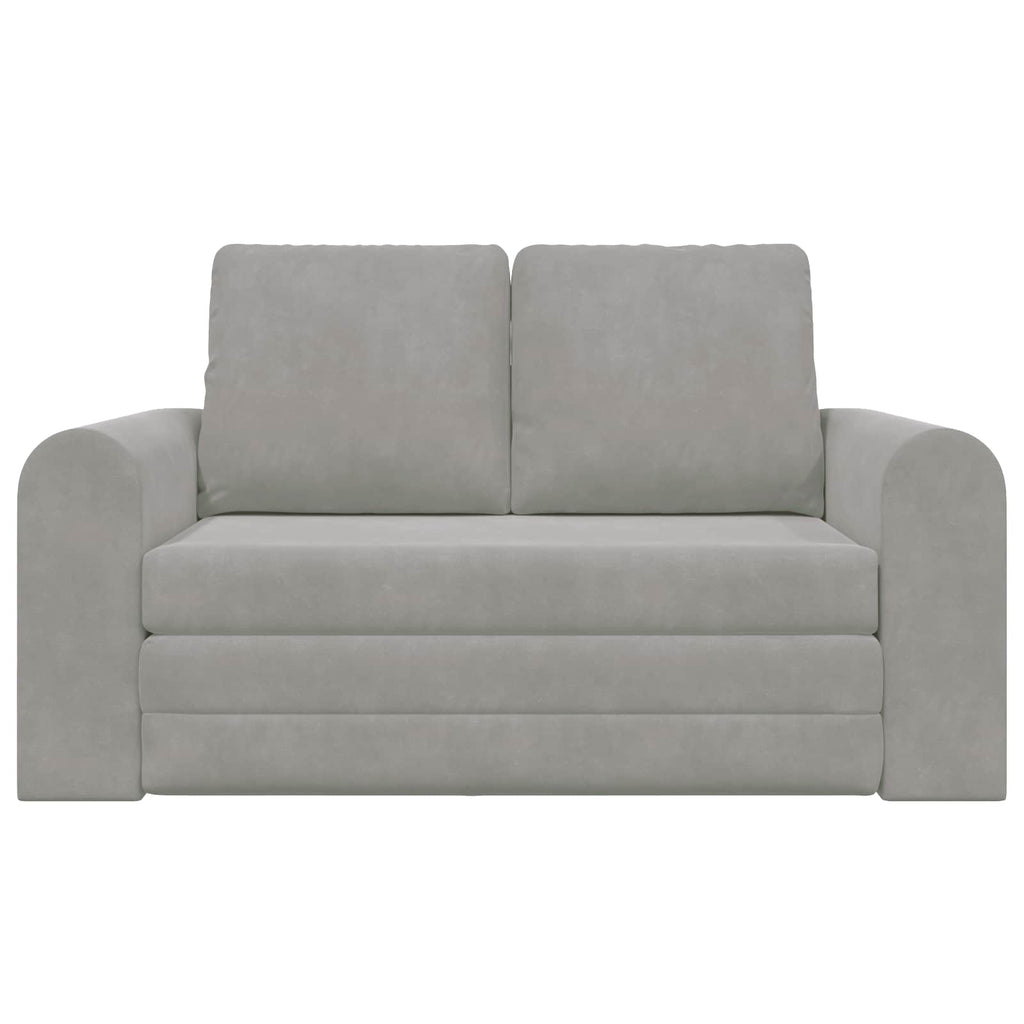 vidaXL Sofa Bed Jasnoszary 148 x 71 x 83 cm Aksamit