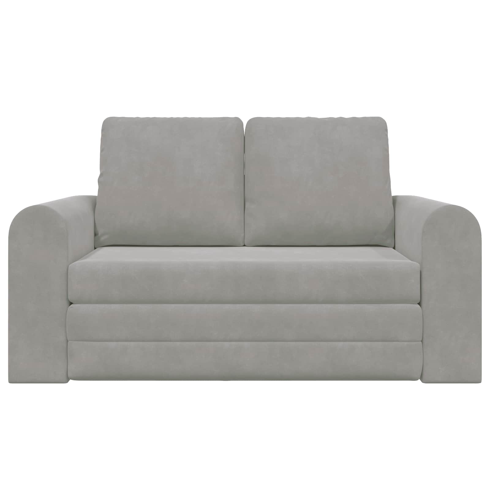 vidaXL Sofa Bed Jasnoszary 148 x 71 x 83 cm Aksamit