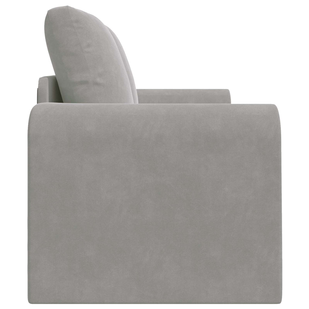 vidaXL Sofa Bed Jasnoszary 148 x 71 x 83 cm Aksamit