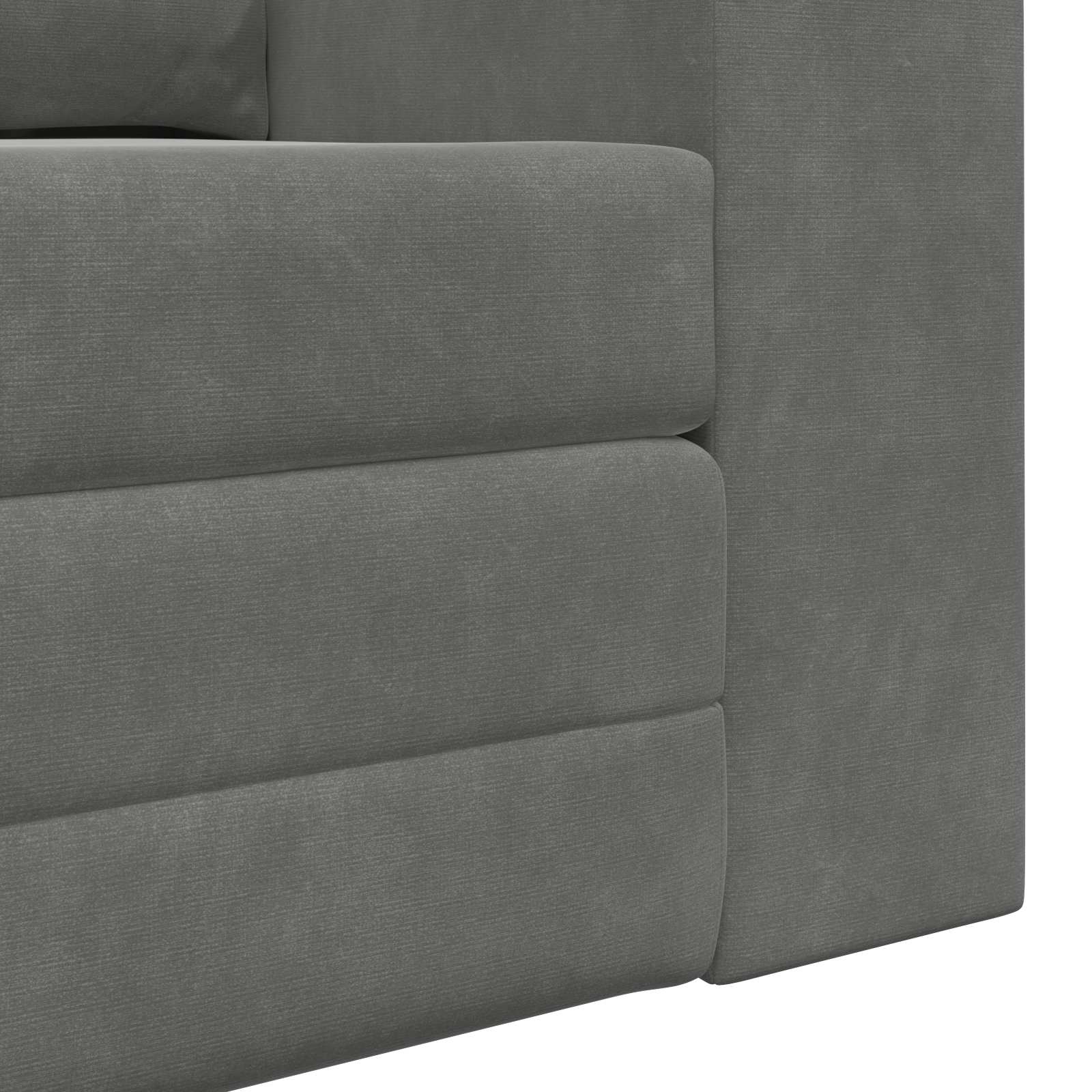 vidaXL Sofa Bed Ciemnoszary 148 x 71 x 83 cm Aksamit