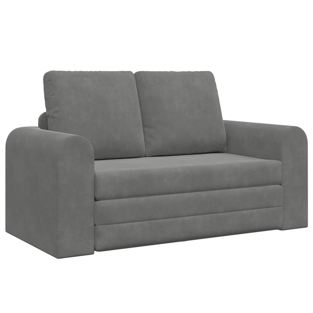 vidaXL Sofa Bed Ciemnoszary 148 x 71 x 83 cm Aksamit