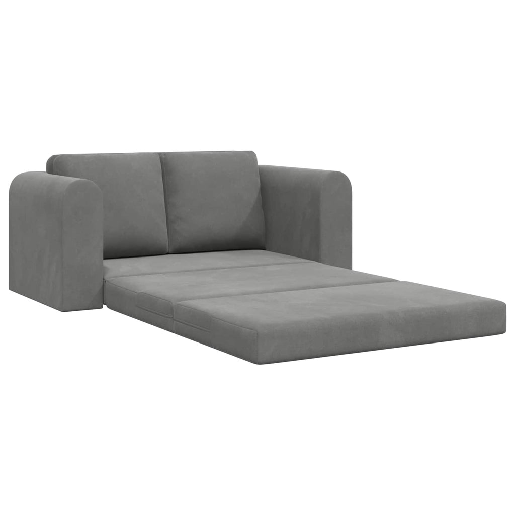vidaXL Sofa Bed Ciemnoszary 148 x 71 x 83 cm Aksamit