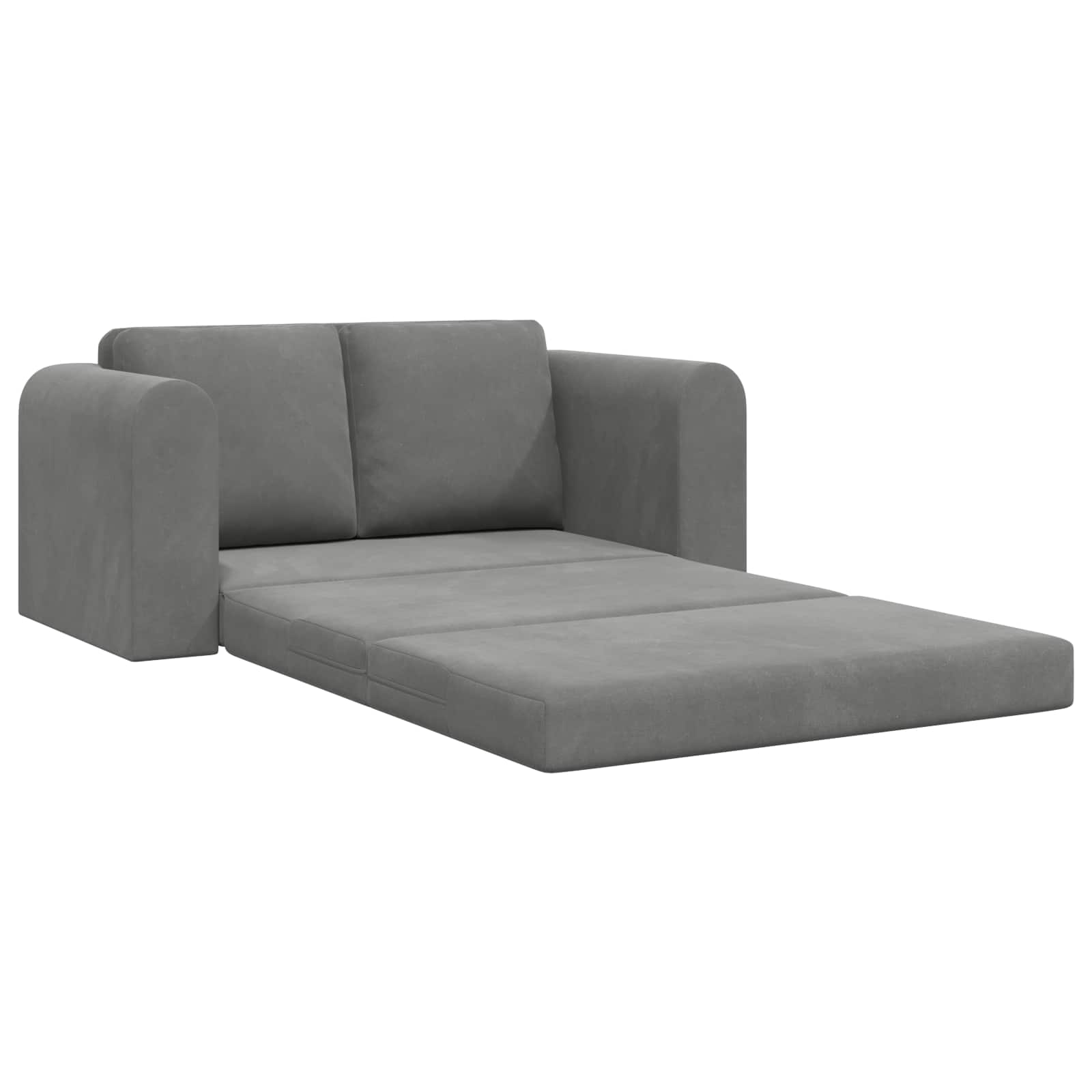 vidaXL Sofa Bed Ciemnoszary 148 x 71 x 83 cm Aksamit