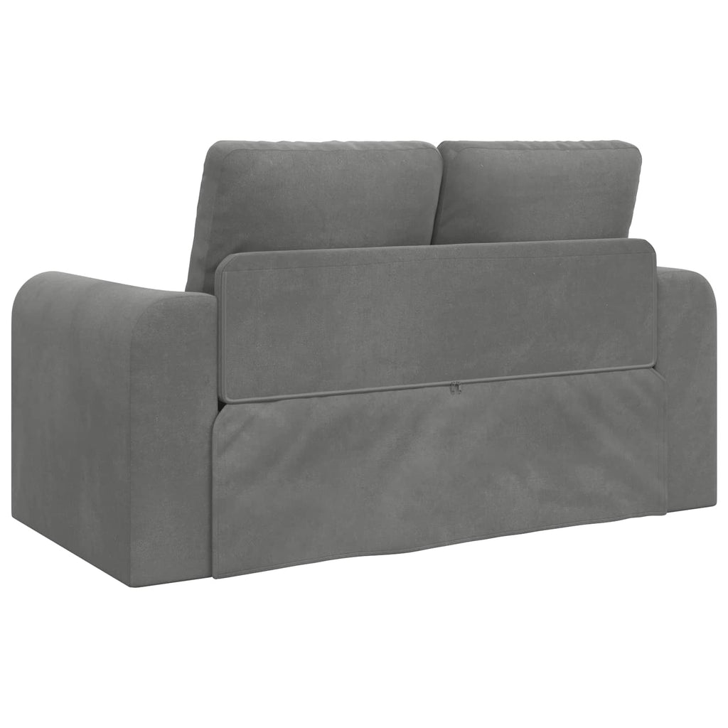 vidaXL Sofa Bed Ciemnoszary 148 x 71 x 83 cm Aksamit