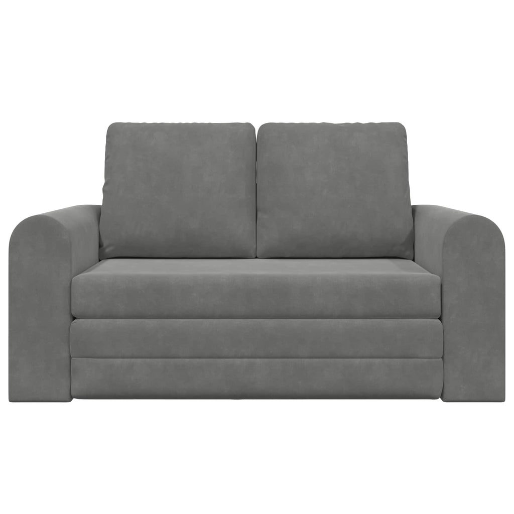 vidaXL Sofa Bed Ciemnoszary 148 x 71 x 83 cm Aksamit