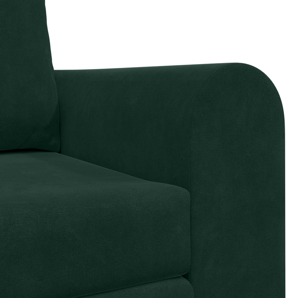vidaXL Sofa Bed Ciemna zieleń 148 x 71 x 83 cm Aksamit