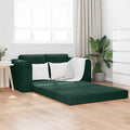vidaXL Sofa Bed Ciemna zieleń 148 x 71 x 83 cm Aksamit