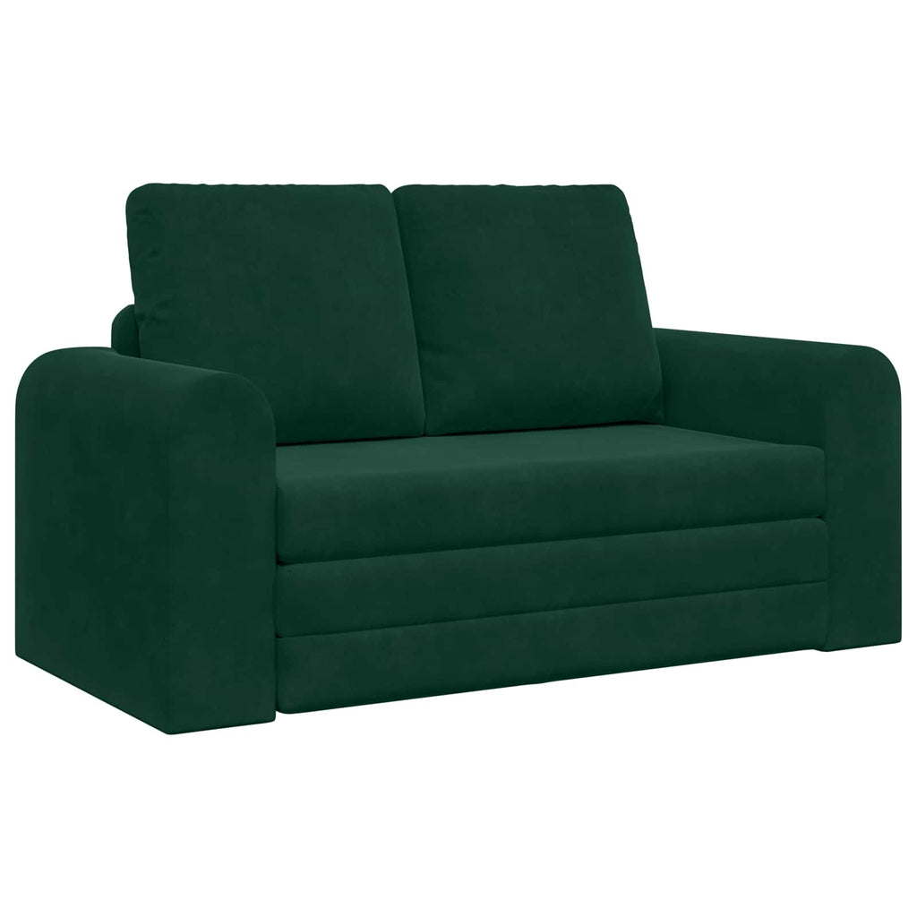 vidaXL Sofa Bed Ciemna zieleń 148 x 71 x 83 cm Aksamit