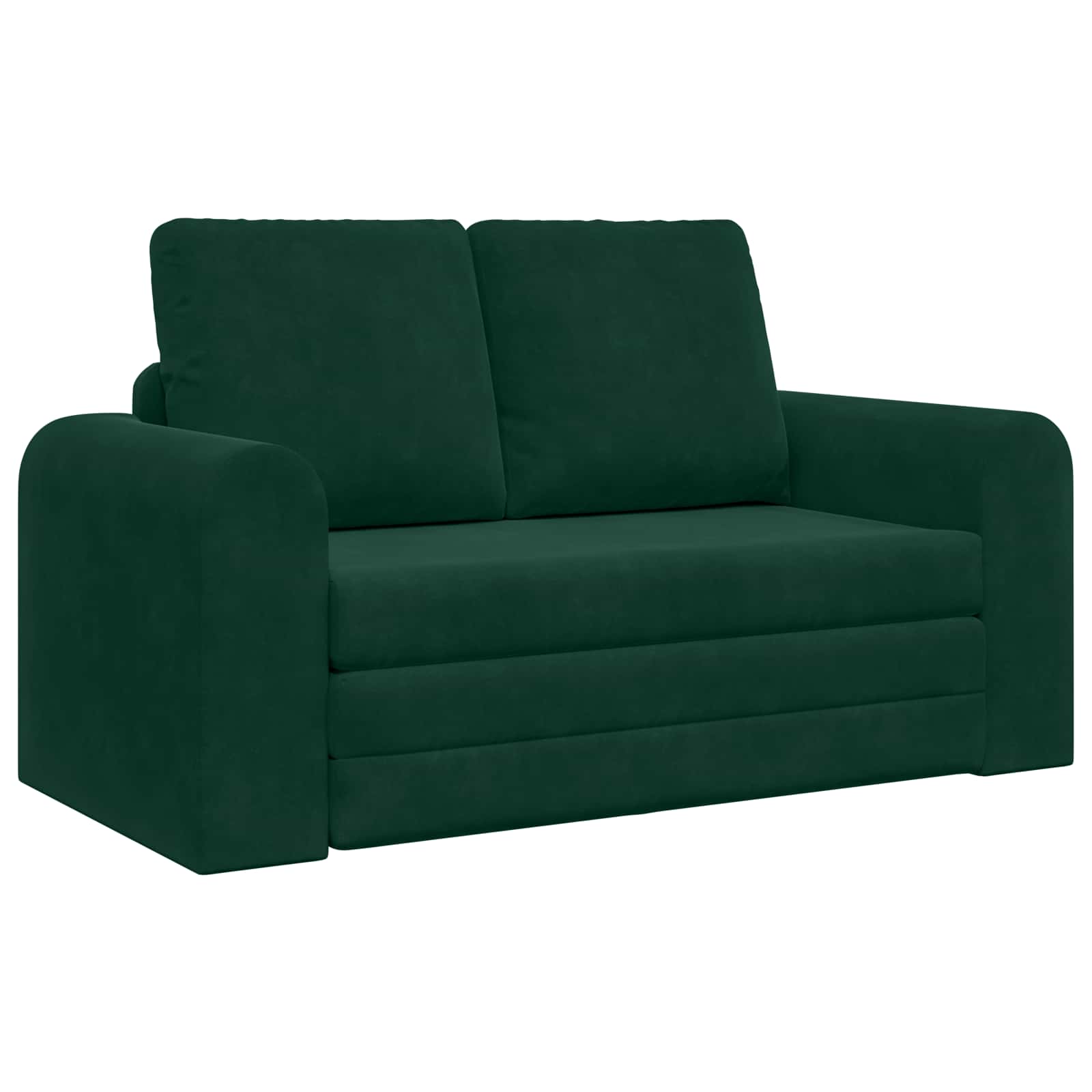 vidaXL Sofa Bed Ciemna zieleń 148 x 71 x 83 cm Aksamit
