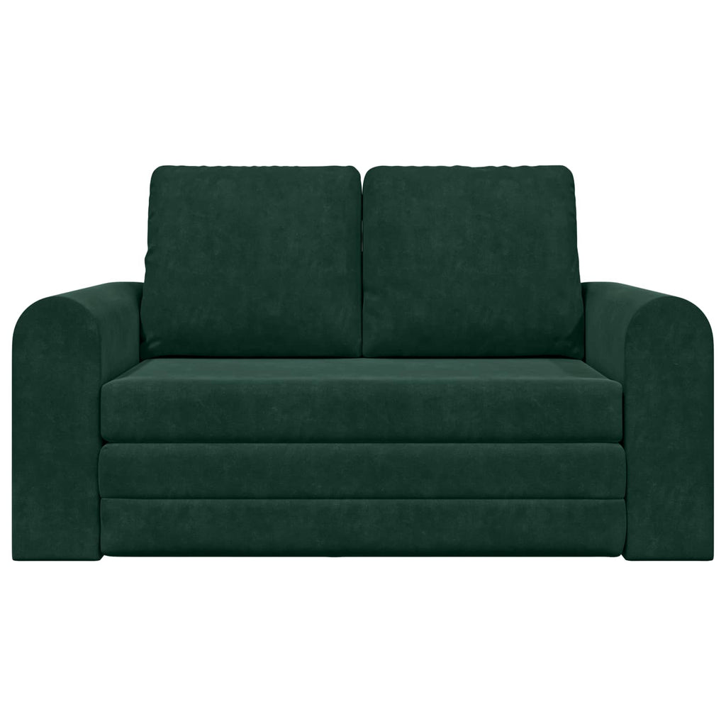 vidaXL Sofa Bed Ciemna zieleń 148 x 71 x 83 cm Aksamit
