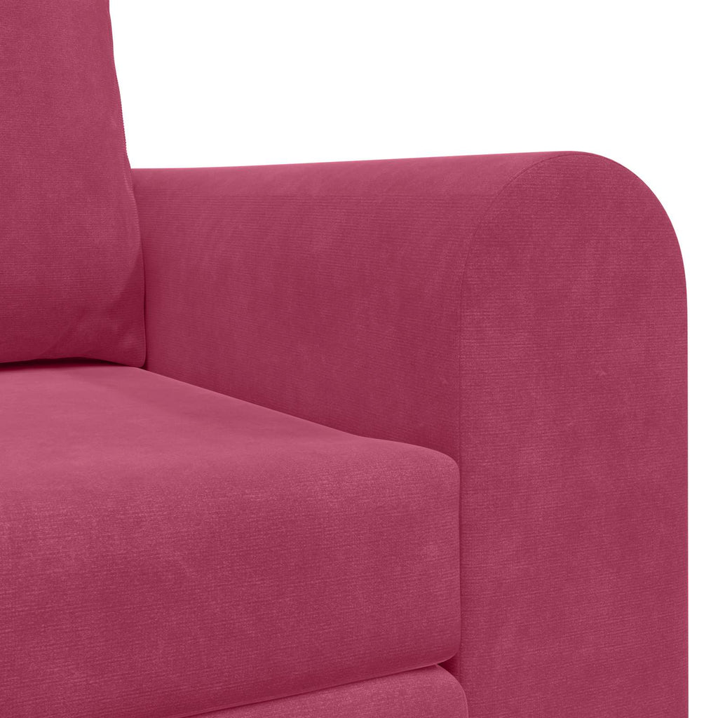 vidaXL Sofa Bed Czerwone wino 148 x 71 x 83 cm Aksamit
