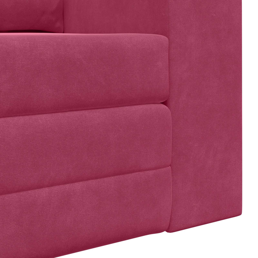 vidaXL Sofa Bed Czerwone wino 148 x 71 x 83 cm Aksamit