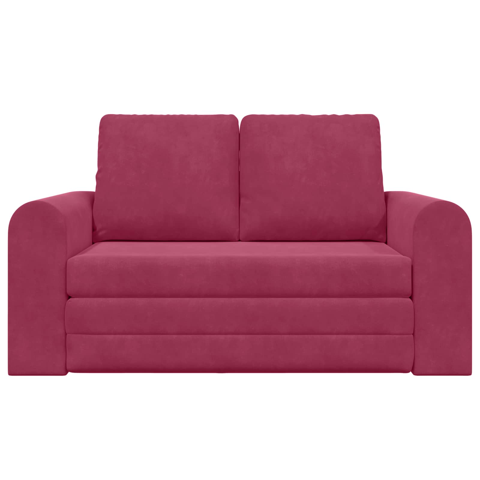 vidaXL Sofa Bed Czerwone wino 148 x 71 x 83 cm Aksamit