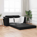 vidaXL Sofa Bed Czarny 148 x 71 x 83 cm Aksamit