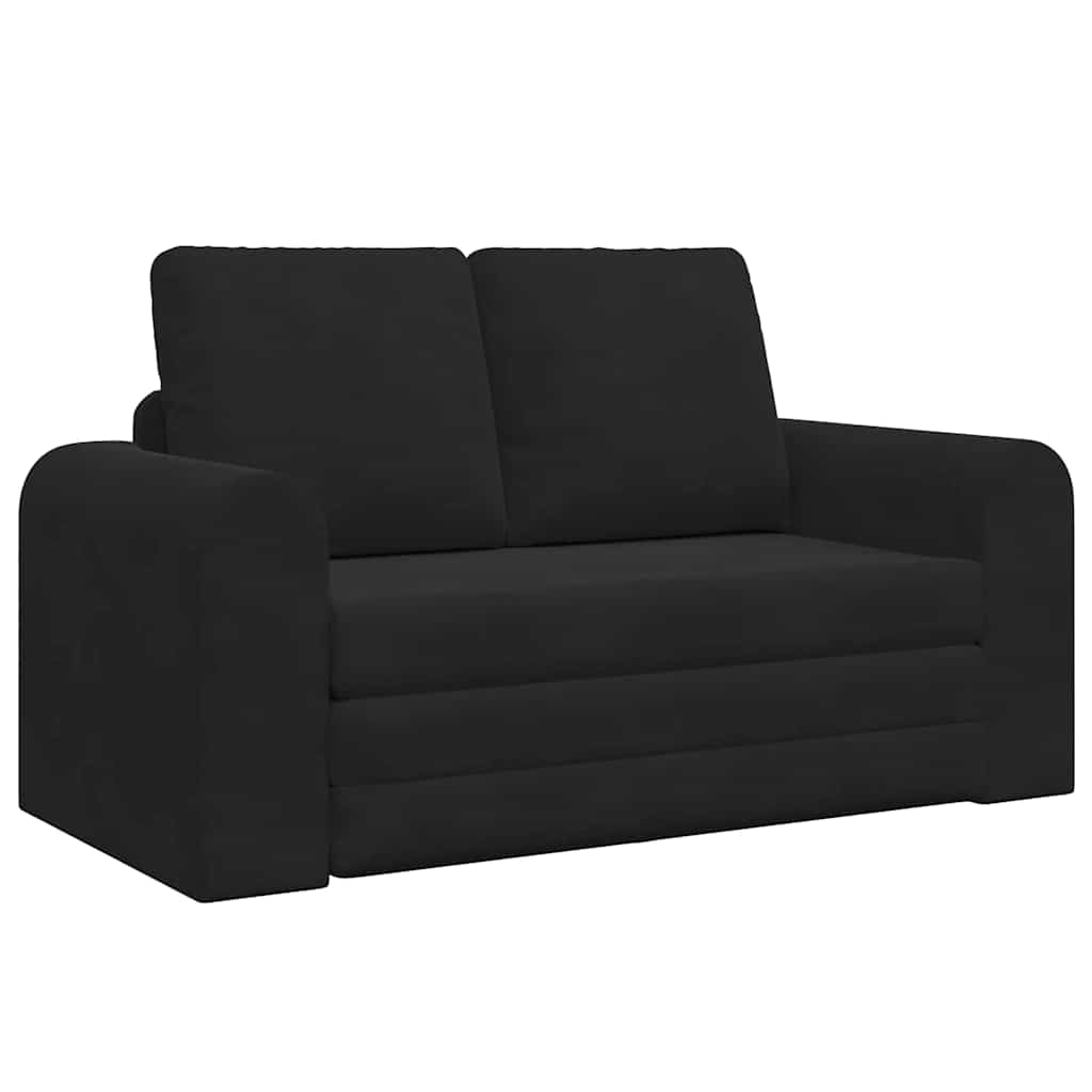 vidaXL Sofa Bed Czarny 148 x 71 x 83 cm Aksamit