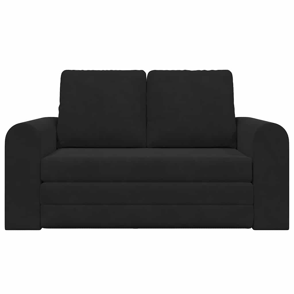 vidaXL Sofa Bed Czarny 148 x 71 x 83 cm Aksamit