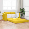 vidaXL Sofa Bed Żółty 148 x 71 x 83 cm Aksamit