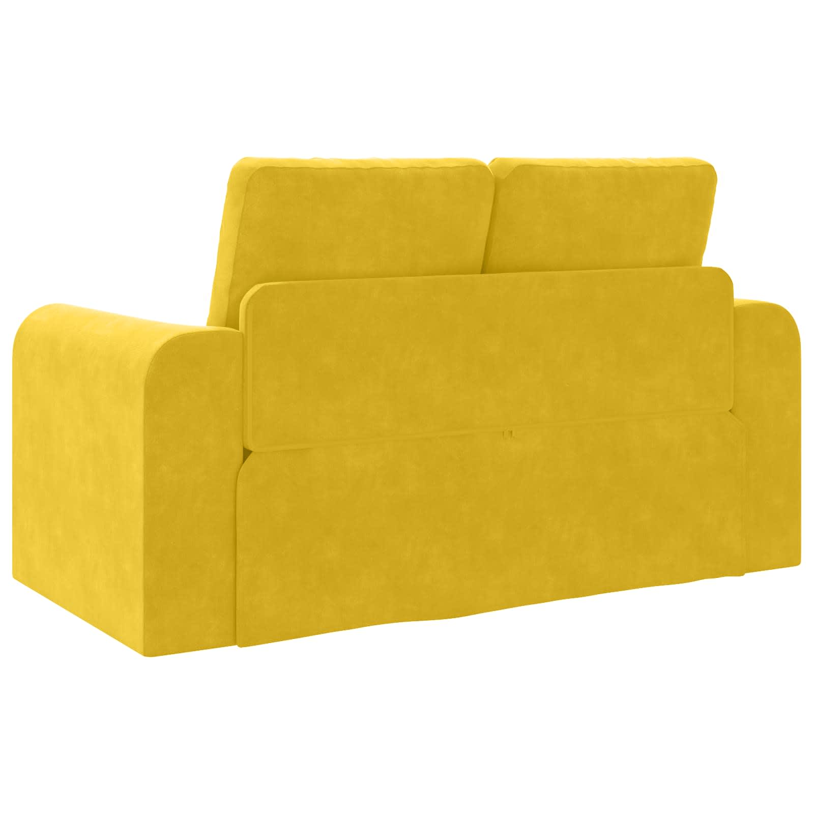 vidaXL Sofa Bed Żółty 148 x 71 x 83 cm Aksamit