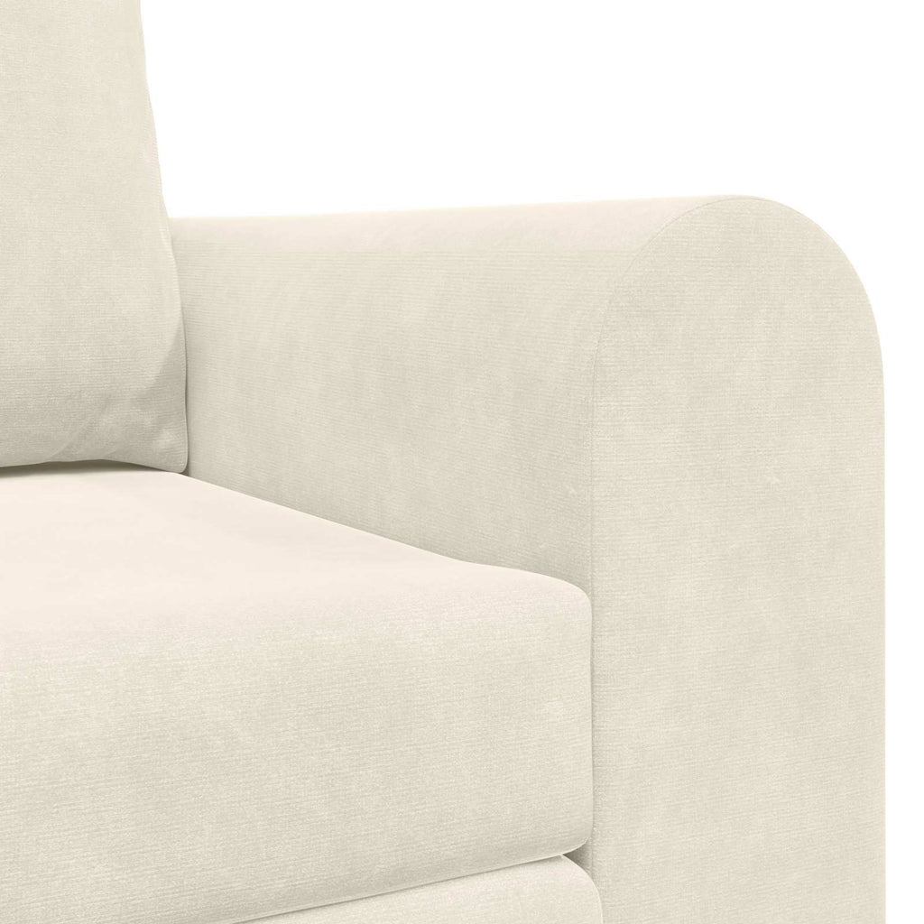 vidaXL Sofa Bed Kremowy 148 x 71 x 83 cm Aksamit
