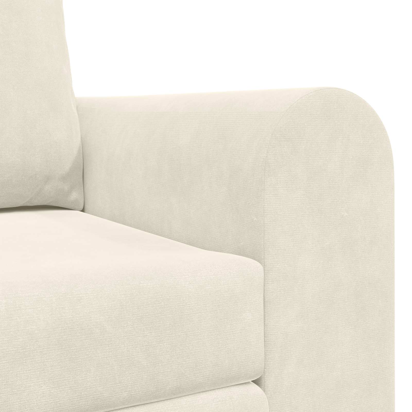 vidaXL Sofa Bed Kremowy 148 x 71 x 83 cm Aksamit