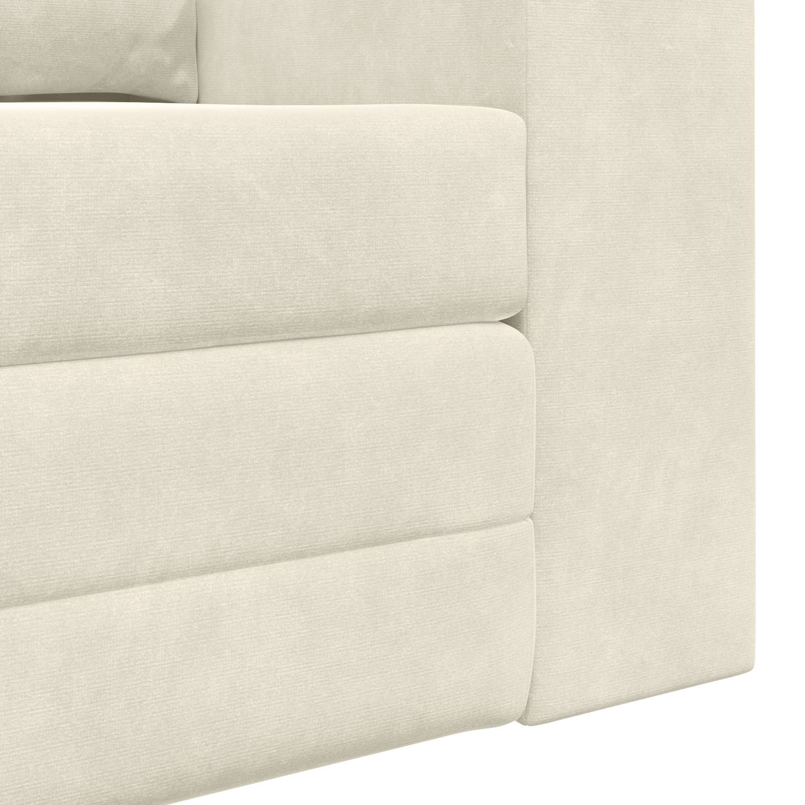 vidaXL Sofa Bed Kremowy 148 x 71 x 83 cm Aksamit